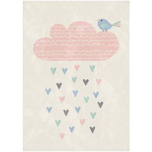Tapis Nuage Rose 120x170 Cm - Beige