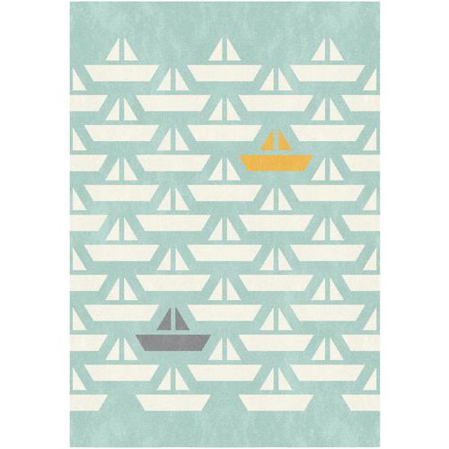 Tapis Bateau 120x170 Cm - Bleu Clair
