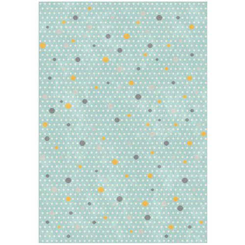 Tapis Pois 120x170 Cm - Bleu Clair