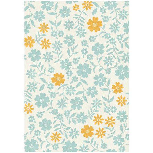 Tapis Fleurs 120x170 Cm - Beige