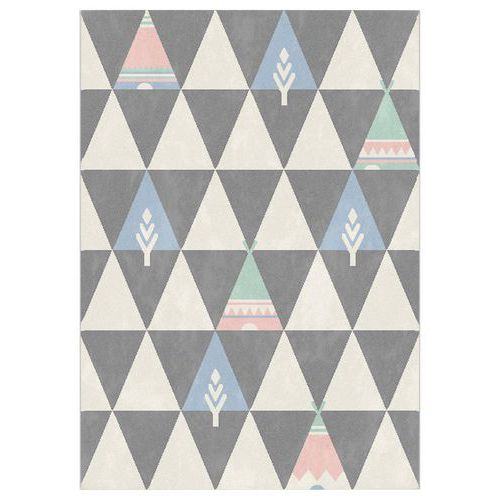 Tapis Blé 120x170 Cm - Gris Foncé
