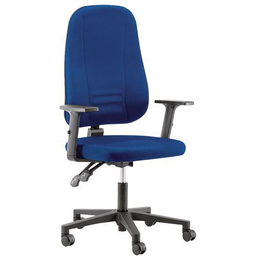 Siège De Bureau Strike Avec Accoudoirs - Bleu - Linea