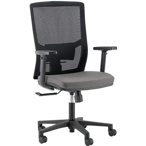 Siège De Bureau Target Accoudoirs 3d - Gris - Linea Fabbrica