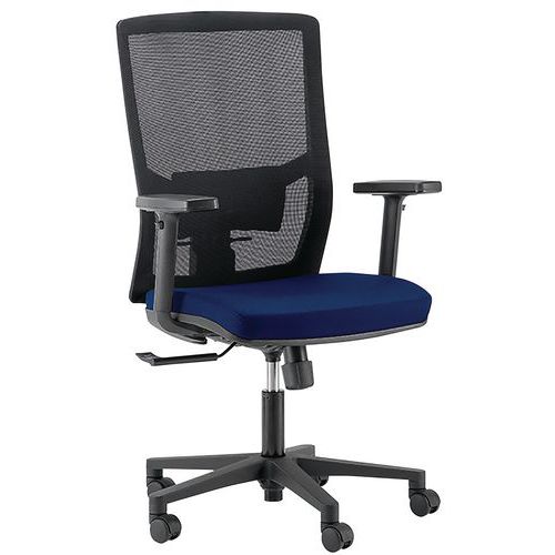 Siège De Bureau Target Accoudoirs 3d - Bleu - Linea Fabbrica