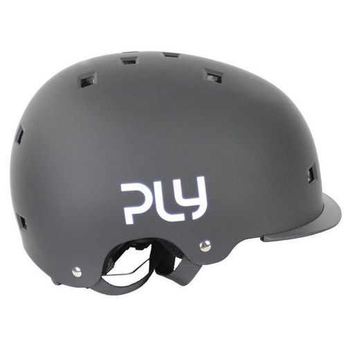 Ply - Casque Vélo Enfant Plain Noir 48-54cm - Sécurité et Confort