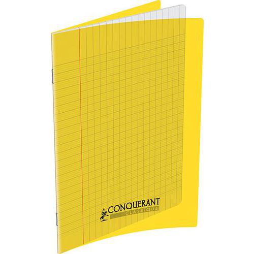 Cahier polypropylène 90g 32 pages seyes 17x22 cm  -  jaune thumbnail image 1