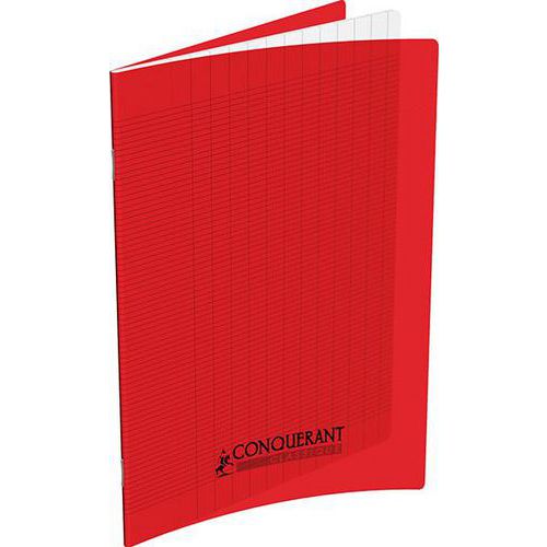 Cahier polypropylène 90g 32 pages seyes 17x22 cm  -  rouge thumbnail image 1