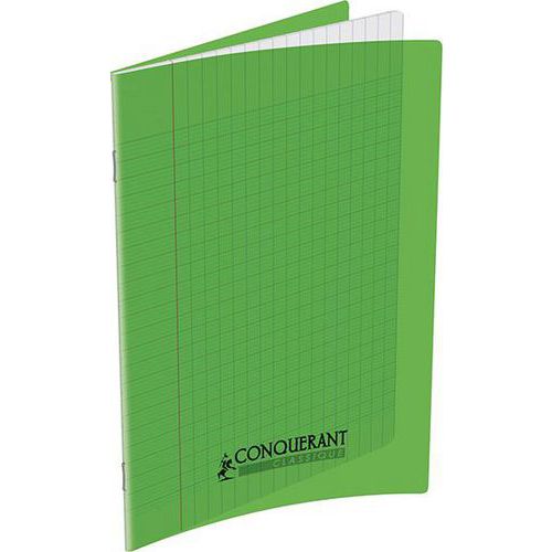 Cahier polypropylène 90g 32 pages seyes 17x22 cm  -  vert thumbnail image 1