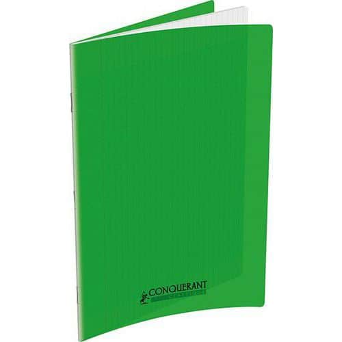 Cahier polypropylène 90g 48 pages seyes 17x22 cm  -  vert thumbnail image 1