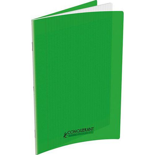 Cahier polypropylène 90g 60 pages seyes 17x22 cm  -  vert thumbnail image 1