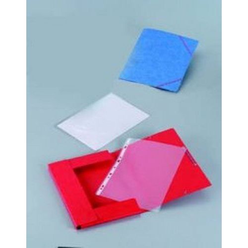 Chemise 390g à élastiques pour format A4 carte lustrée - Rouge (Paquet de 10) thumbnail image 1