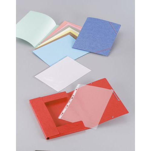 Paquet De 10 Chemises A4 à lastiques Et Rabats Format A4