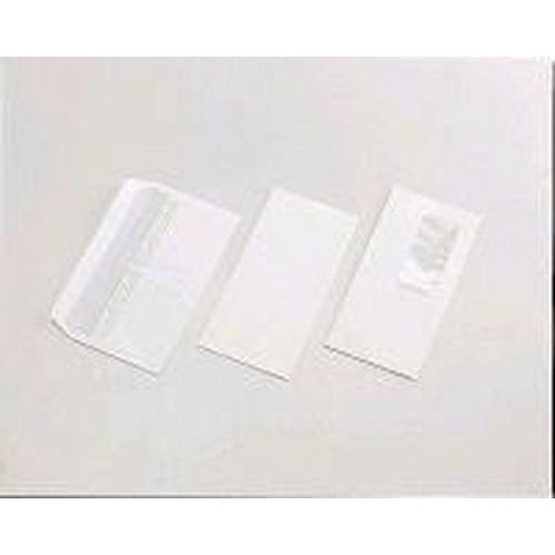 Enveloppe blanche autocollante Siligom 80g, 110x220 mm (Paquet de 50) thumbnail image 1