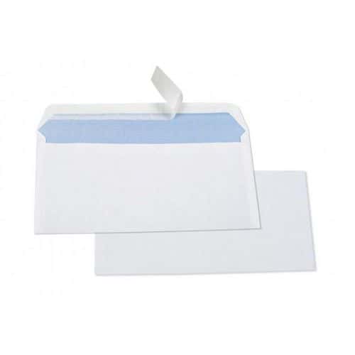 Enveloppe blanche autocollante Siligom 80g 110x220 mm (Boite de 500) thumbnail image 1