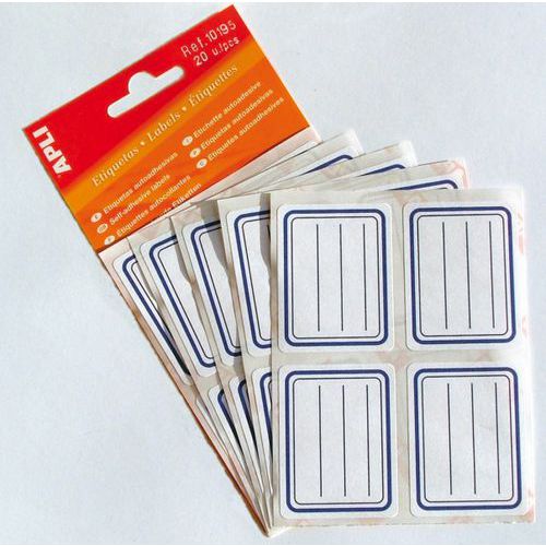 Ã‰tui De 20 Ã‰tiquettes Scolaires Adhésives Ã‰colier 38x50 Mm