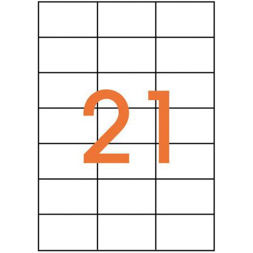 Boite De 2100 Ã‰tiquettes Adhésives 70x42.4 Mm