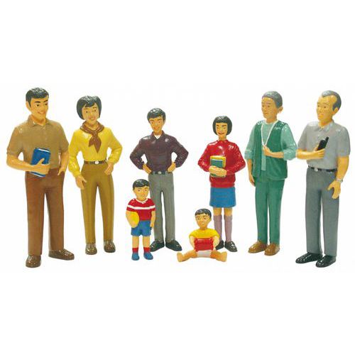 Figurines de la famille asiatique thumbnail image 1