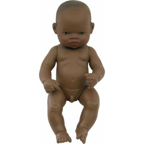 Bébé africain garçon 32 cm sans cheveux thumbnail image 1