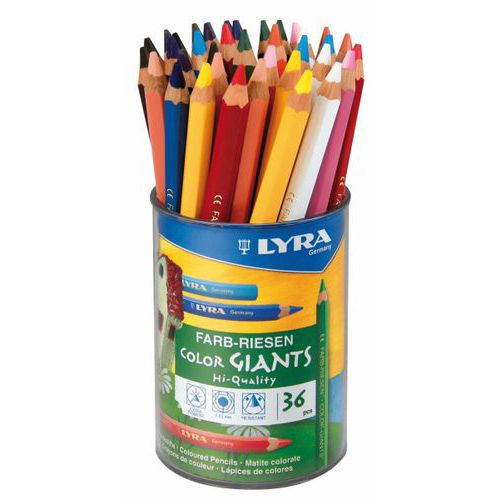Pot 36 crayons de couleurs Lyra Color Giants thumbnail image 1