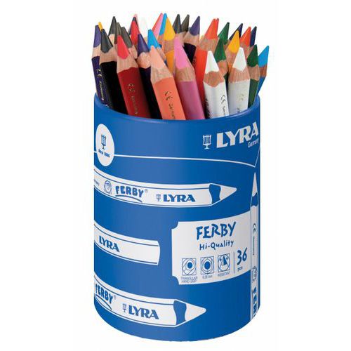 Pot 36 crayons couleur 12 cm Ferby lyra Ø mine 6,25 mm thumbnail image 1