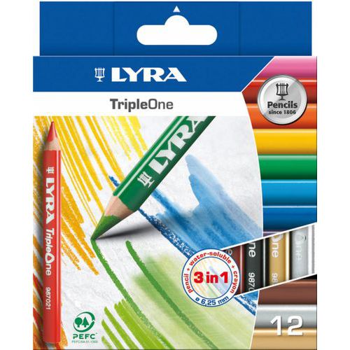 Etui 12 crayons Triple One triangulaire Ferby Ø mine 6,25 mm thumbnail image 1