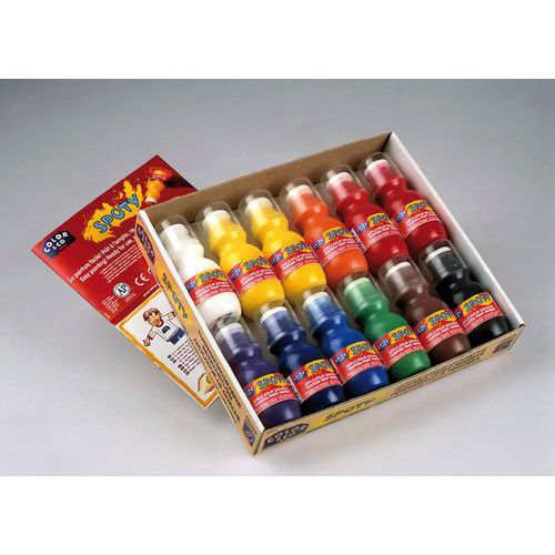 Assortiment de 12 flacons 70 ml couleurs assorties spoty thumbnail image 1