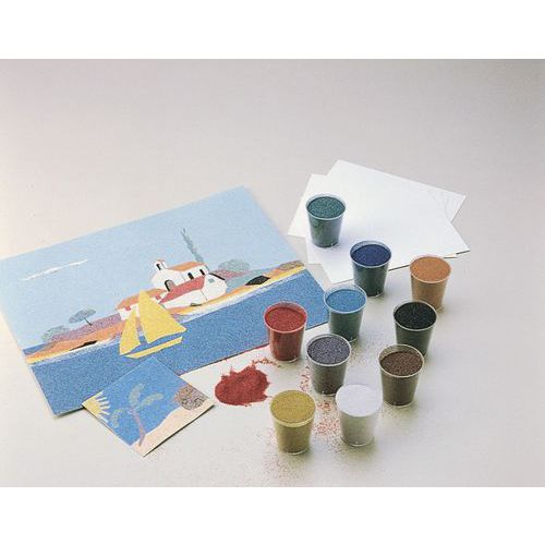 Boîte de 12 flacons de 45g sable coloré thumbnail image 1