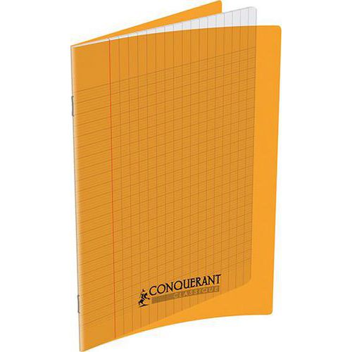 Cahier polypropylène 90g 48 pages seyes 17x22 cm - orange thumbnail image 1