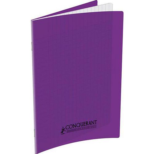 Cahier polypropylène 90g 48 pages seyes 17x22 cm - violet thumbnail image 1