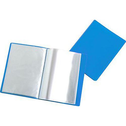 Reliure plastique 30 volets transparents A4 - Bleu thumbnail image 1