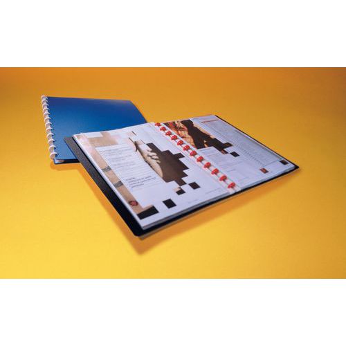 Durable 1 Reliure Plastique à Anneaux 20 Pochettes Polypropylène A4 - Durable