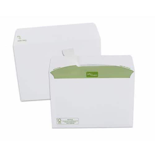 Enveloppe blanche recyclée 11 x 22 cm 80 gr - extra blanche (Boite de 500) thumbnail image 1