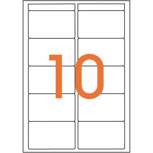 Ã‰tui De 100 Ã‰tiquettes Adhésives 38.5 X 65 Mm