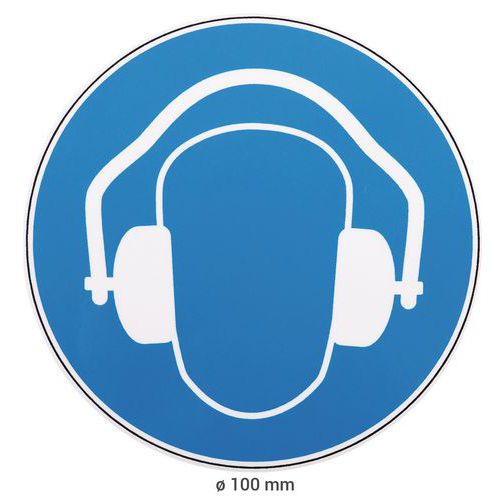 Panneau - Protection auditive obligatoire - Adhésif - Manutan Expert ...