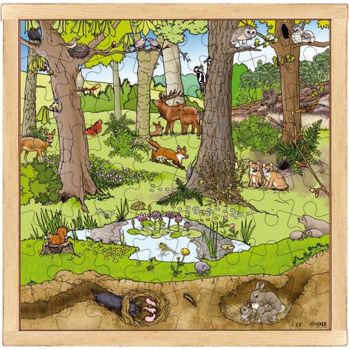 Puzzle 'forêt au printemps' thumbnail image 1