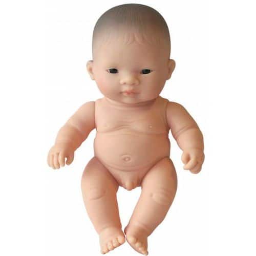 Bébé asiatique garçon 21 cm sans cheveux thumbnail image 1
