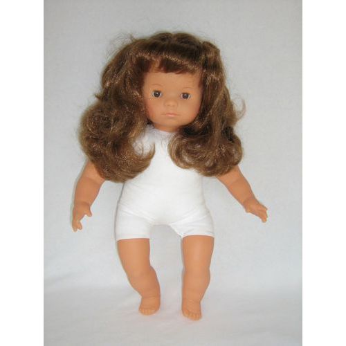 Bébé européen fille 40 cm avec cheveux thumbnail image 1