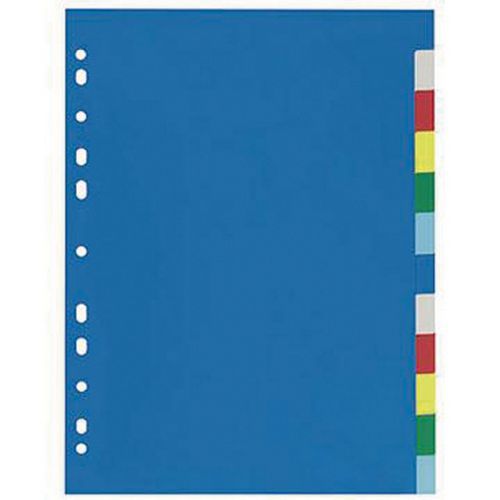 Jeu 12 Intercalaires Plastique A4