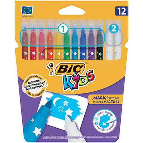 Pochette de 12 feutres dessin Bic Kids mini Colour & Create thumbnail image 1