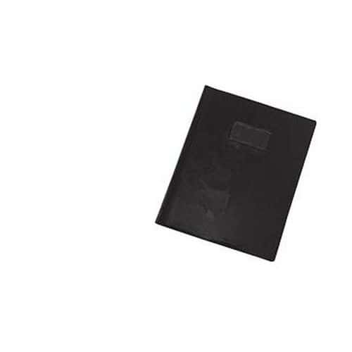 Protège cahier plastique 24x32 cm couleur opaque épaisseur: 20/100e - Noir thumbnail image 1