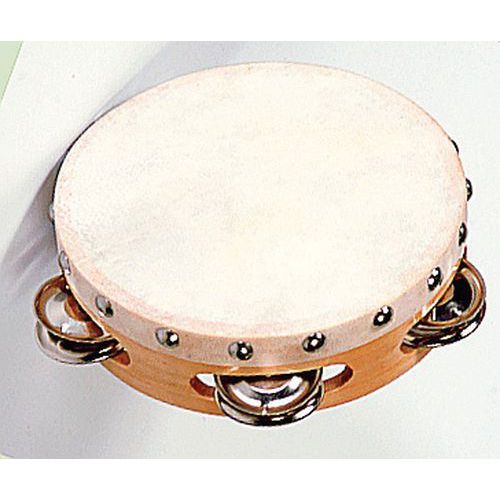 Tambourin 2x4 cymbalettes peau naturelle ø 15 cm thumbnail image 1