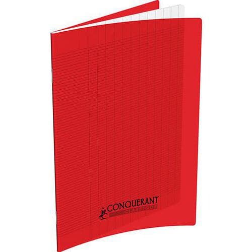 Cahier polypropylène 90g 48 pages seyes 24x32 cm - rouge thumbnail image 1
