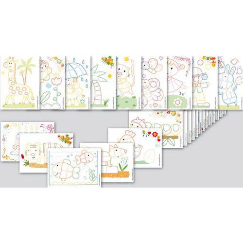 Set 24 cartes couleurs animaux en 2d play mais. dim. 11x15cm thumbnail image 1