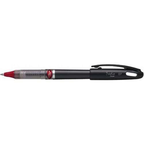 Stylo roller Energel tradio rechargeable corps noir pointe 0.7 mm - rouge thumbnail image 1