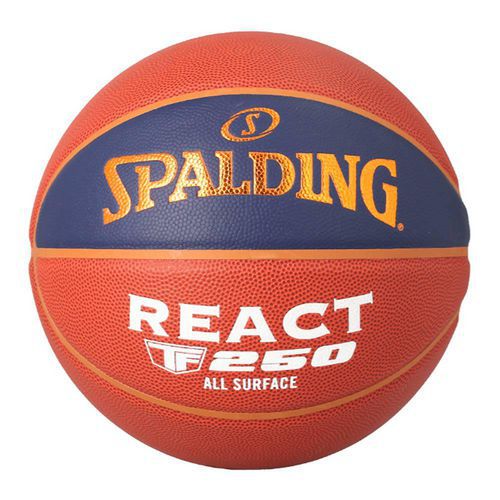 Spalding - Ballon de basket TF250 React - Taille 6 - Composite - Idéal pour extérieur