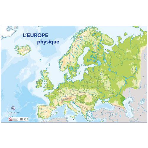Carte muette Europe physique thumbnail image 1