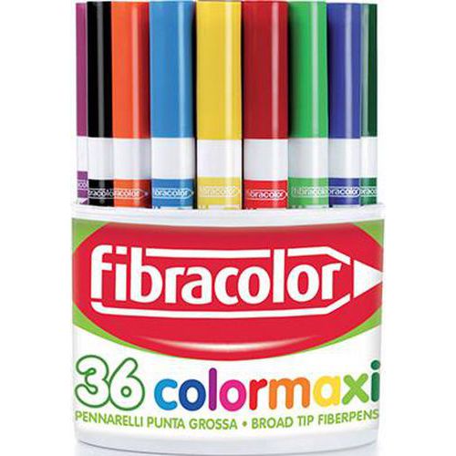 Pot 36 feutres à colorier Color Maxi pointe 3 mm thumbnail image 1