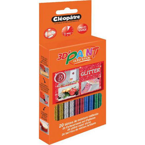 Recharge 20 Bâtons De Colle Peinture Pailletée 3d