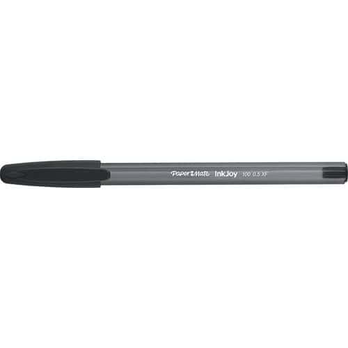 Paper Mate stylo bille à capuchon InkJoy 100 CAP, pointe fine 0,5 mm - noir thumbnail image 1