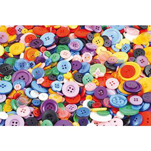 Sachet 200g boutons plastique tailles et couleurs assorties thumbnail image 1